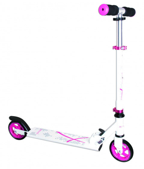 stuntstep Junior Voetrem Roze/Wit