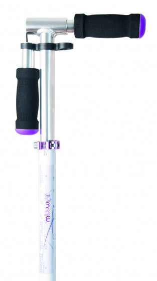 stuntstep Junior Voetrem Wit/Paars