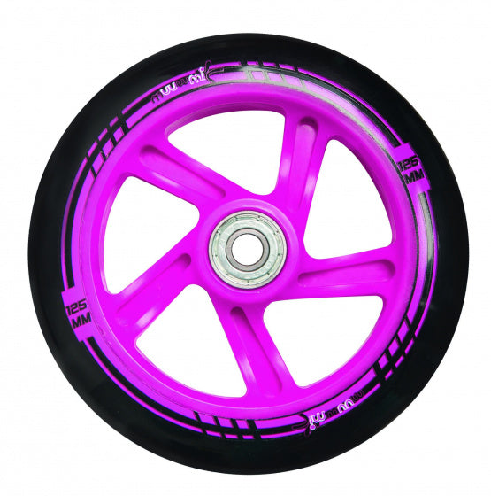 stuntstep Junior Voetrem Roze/Wit