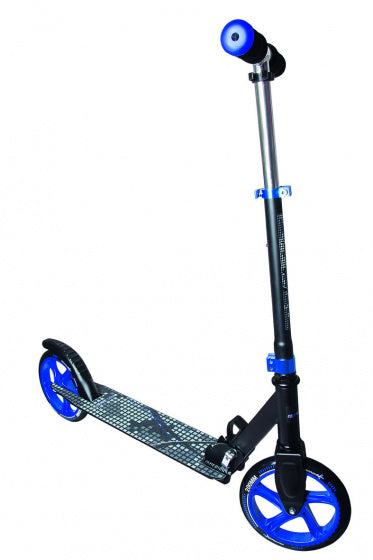 stuntstep Junior Voetrem Zwart/Blauw