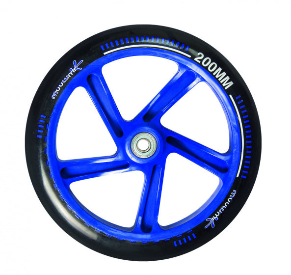stuntstep Junior Voetrem Zwart/Blauw