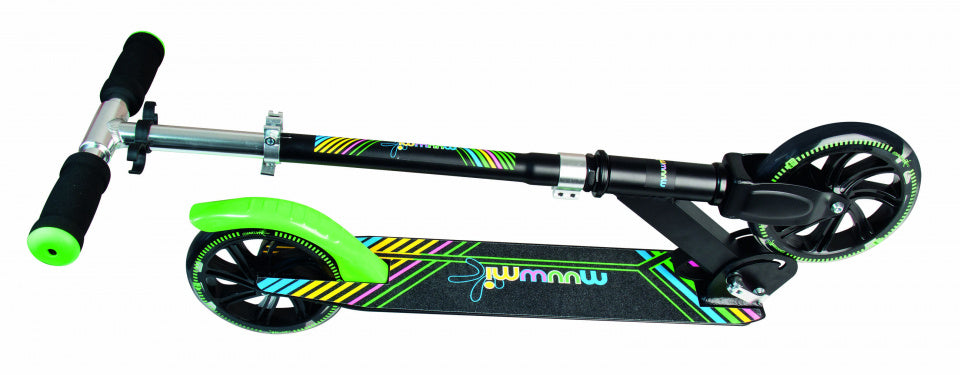 stuntstep Junior Voetrem Zwart/Multicolor