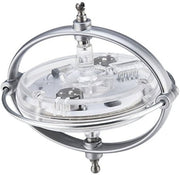 gyroscoop ufo met licht 7 x 8 cm blauw