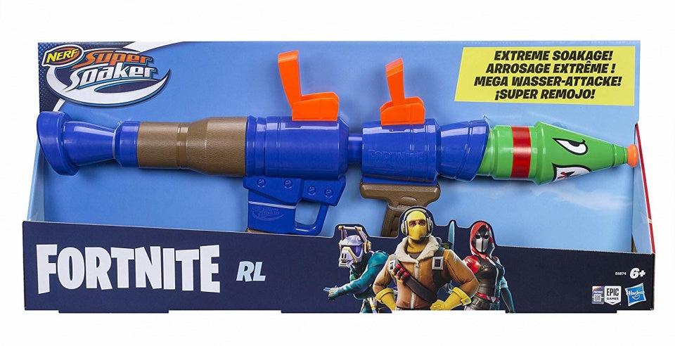 waterpistool Fortnite Supersoaker RL 60 cm blauw/groen