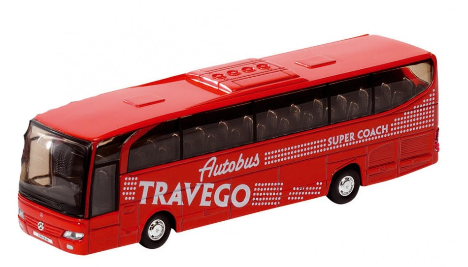 Metalen Bus Travego: 18 cm Rood