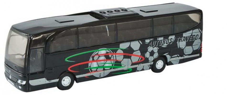 Metalen Bus Travego: 18 cm Zwart