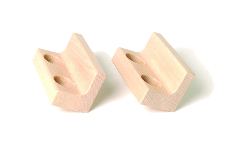 bankjes 8 cm blank hout 2 stuks