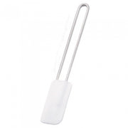 beslagspatel 18 x 4 cm wit/blank staal