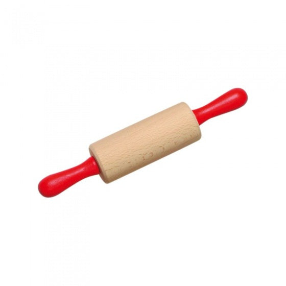 deegroller 21 x 4 cm rood/blank hout