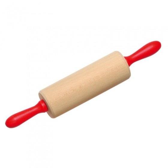 deegroller 28 x 5 cm rood/blank hout