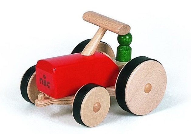 tractor 27 cm hout rood