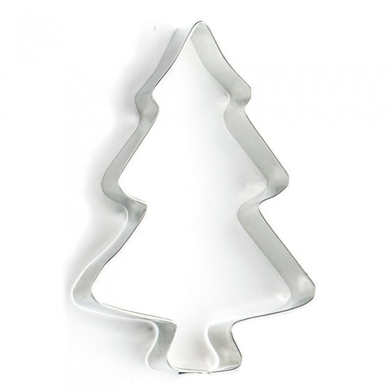 uitsteekvorm dennenboom 12 x 9 x 2 cm blank staal