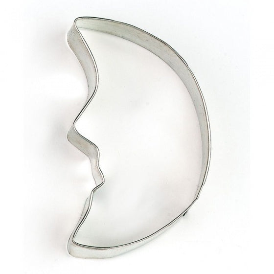 uitsteekvorm halve maan 11 x 7 x 2 cm blank staal