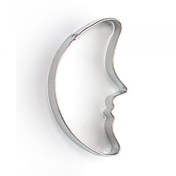 uitsteekvorm halve maan 5 x 2 x 1 cm blank staal