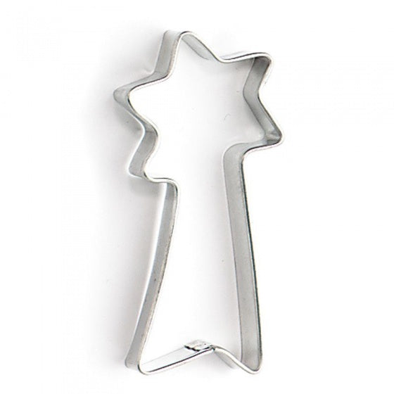 uitsteekvorm ster 7 x 3 x 1 cm blank staal