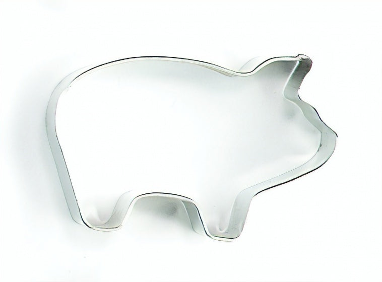uitsteekvorm varken 6 x 4 x 2 cm blank staal