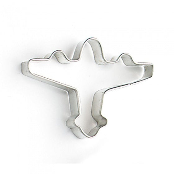 uitsteekvorm vliegtuig 5 x 4 x 1 cm blank staal