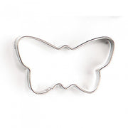 uitsteekvorm vlinder 5 x 3 x 1 cm blank staal