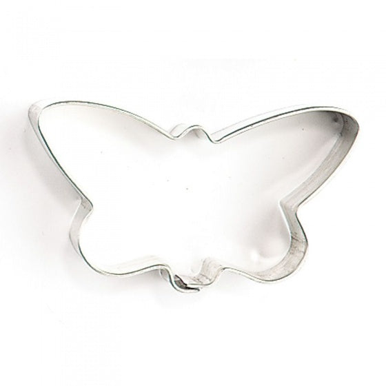 uitsteekvorm vlinder 8 x 5 x 2 cm blank staal
