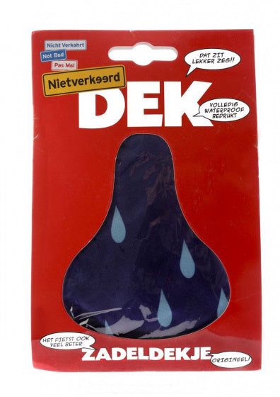 zadeldek druppel 17 x 25 cm polyester donkerblauw