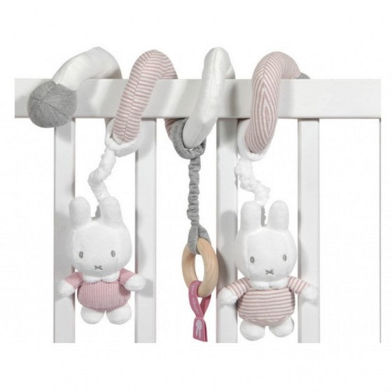 boxspiraal Pink Rib-serie pluche meisjes 24 cm roze