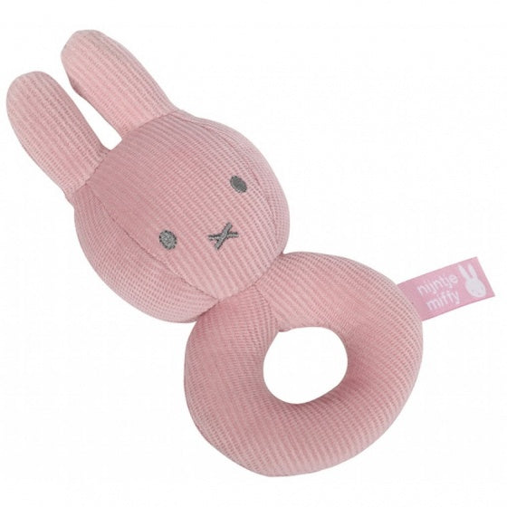 rammelaar Pink Rib-serie pluche meisjes 16 cm roze