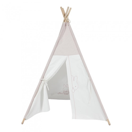 tipitent Pink Rib-serie meisjes 165 cm wit/roze