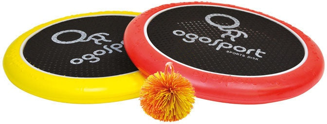 vang- en werpspel 29 cm rood/geel