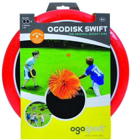 vang- en werpspel 29 cm rood/geel