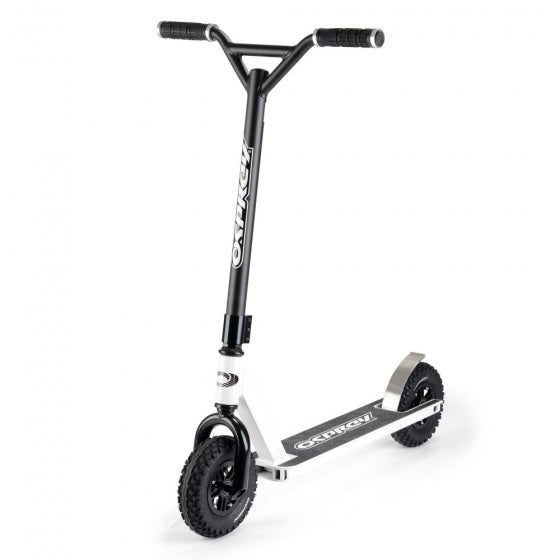 Dirt stuntstep Junior Voetrem Zwart/Wit
