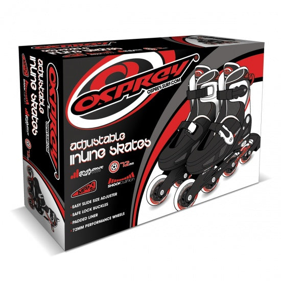 Inline Skates Jongens Verstelbaar Zwart Maat 33-37
