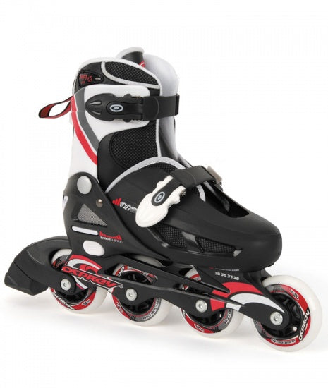 Inline Skates Jongens Verstelbaar Zwart Maat 33-37