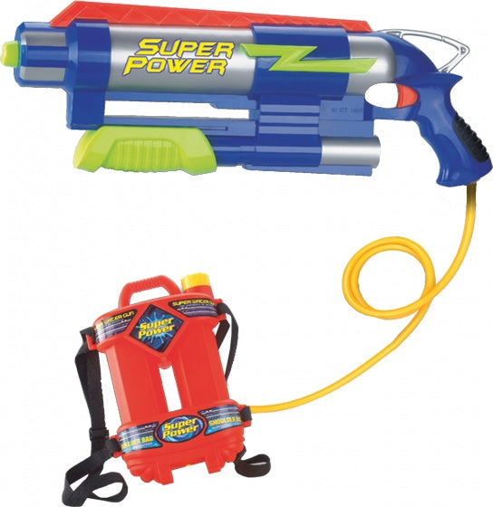 waterpistool met reservoir 46 cm blauw 2-delig