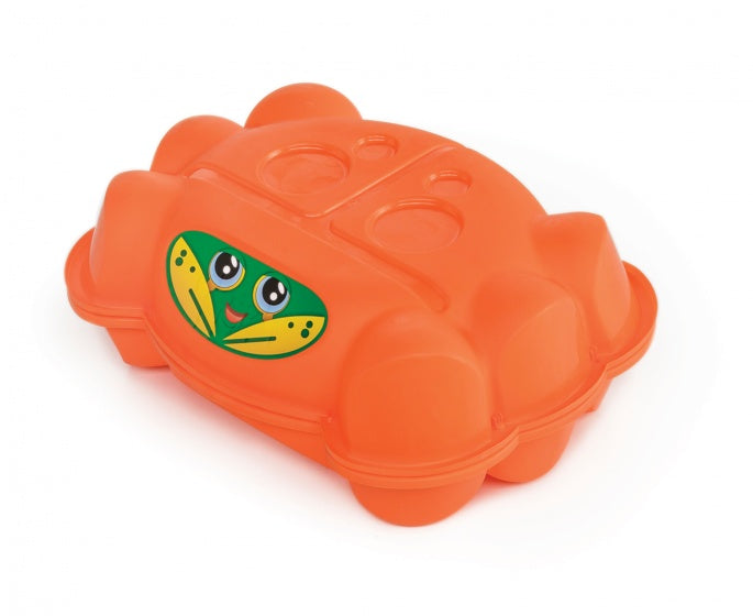 zandbak met deksel krab 96 x 68 cm oranje