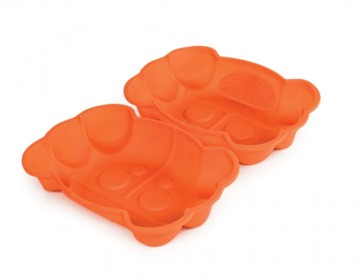 zandbak met deksel krab 96 x 68 cm oranje