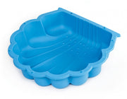 zandbak met afdekhoes schelp 87 x 78 cm blauw