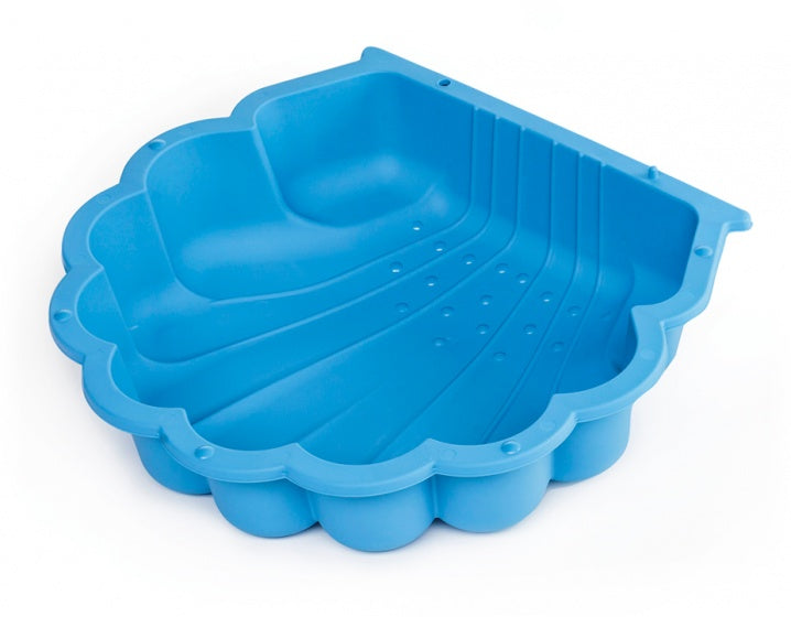 zandbak met afdekhoes schelp 87 x 78 cm blauw