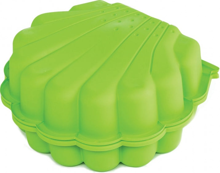 zandbak met deksel schelp 87 x 78 cm groen