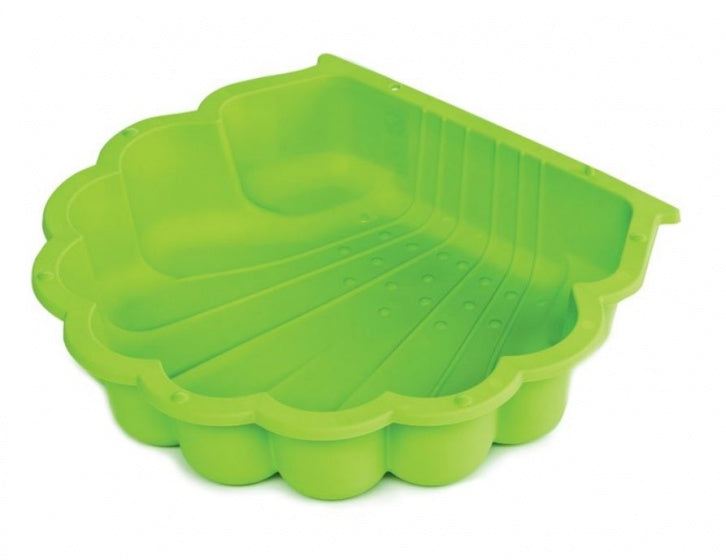zandbak met deksel schelp 87 x 78 cm groen