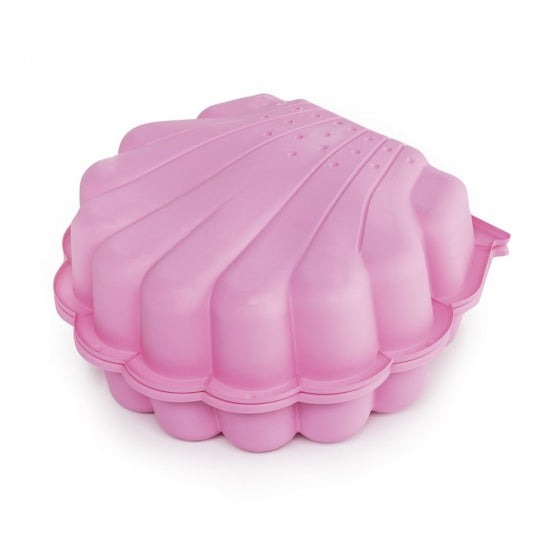 zandbak met deksel schelp 87 x 78 cm roze