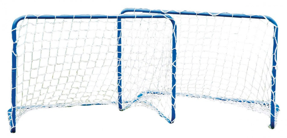 set voetbaldoelen 78 x 56 x 45 cm blauw