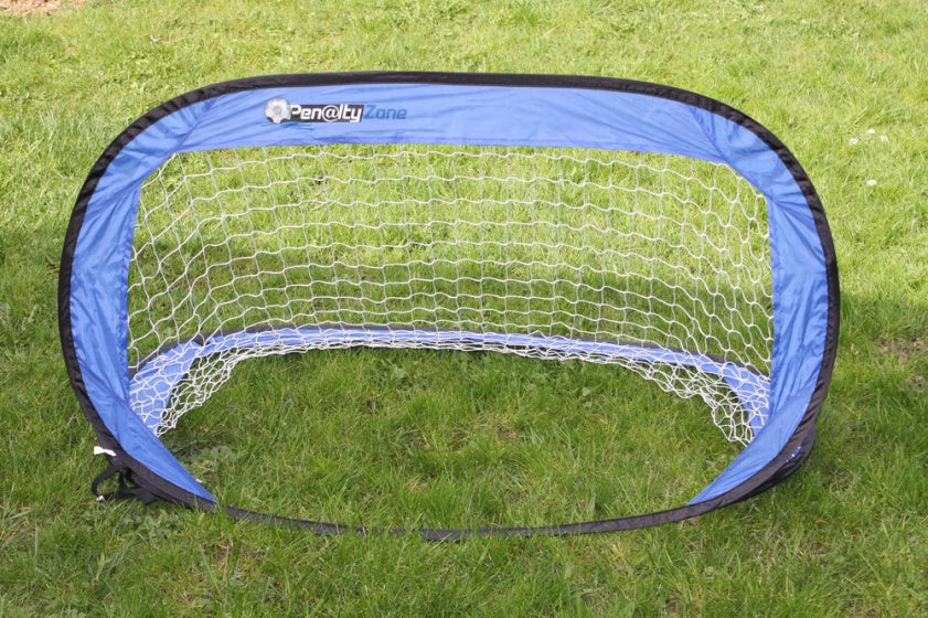 voetbalgoal pop-up blauw 122 x 66 x 66 cm