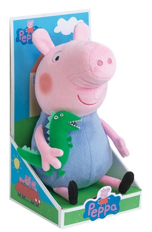 knuffel George Peppa Pig pluche blauw 25 cm
