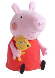 knuffel Peppa Pig pluche rood 33 cm