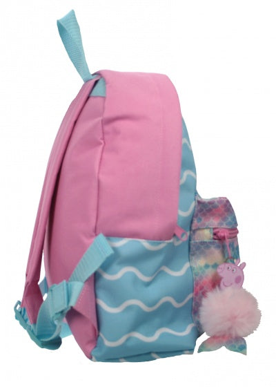 rugzak Zeemeermin Peppa Pig 8 liter blauw/roze