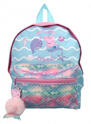 rugzak Zeemeermin Peppa Pig 8 liter blauw/roze