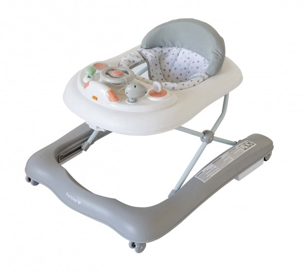 loopstoel met speeltablet 73 cm grijs