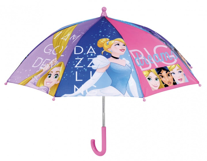 paraplu Princess 56 x 66 cm blauw/roze