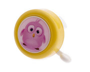 fietsbel Vrij als een Vogel 50 mm geel