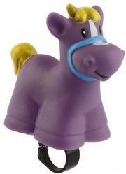 fietstoeter Paard paars 10 cm